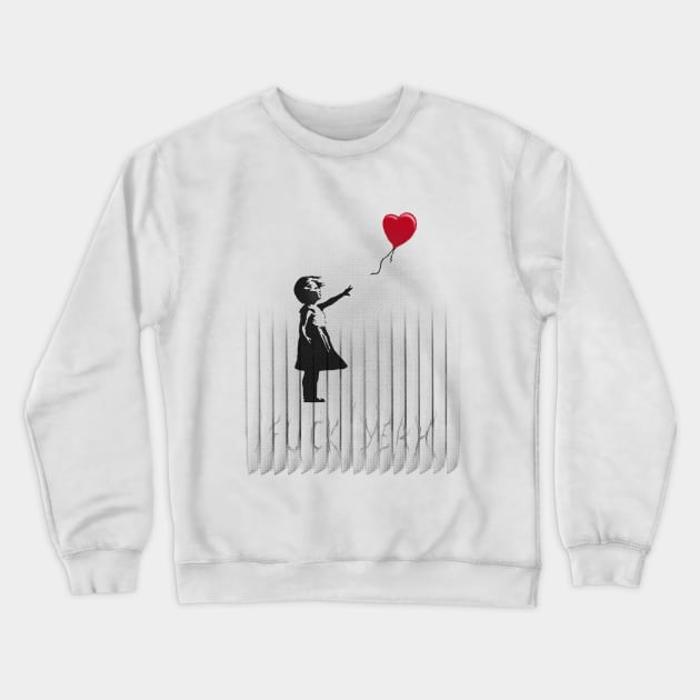 Banksy-ed Crewneck Sweatshirt by rakelittle